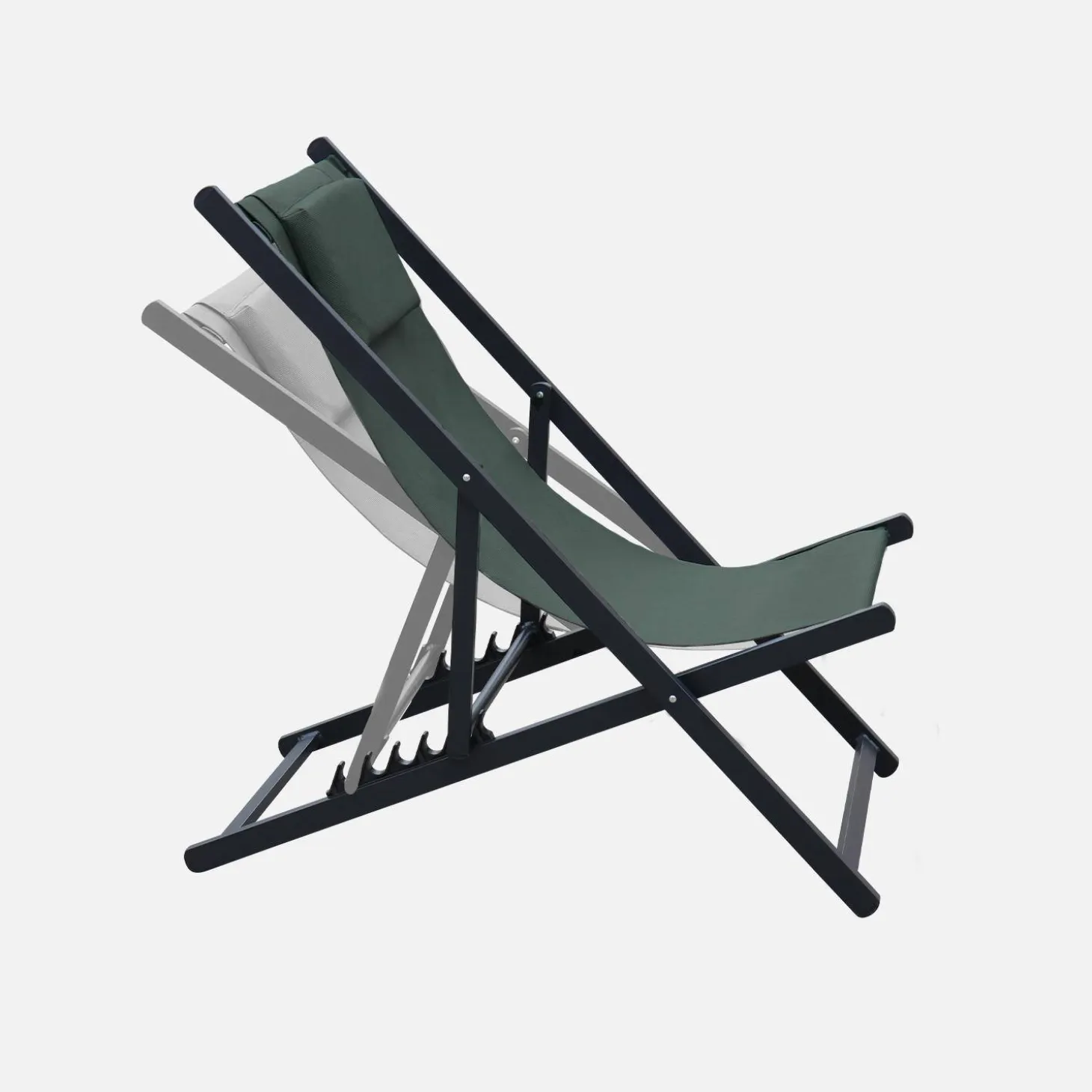 Tumbona de aluminio multi posiciones, set de 2