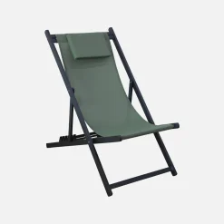 Tumbona de aluminio multi posiciones, set de 2