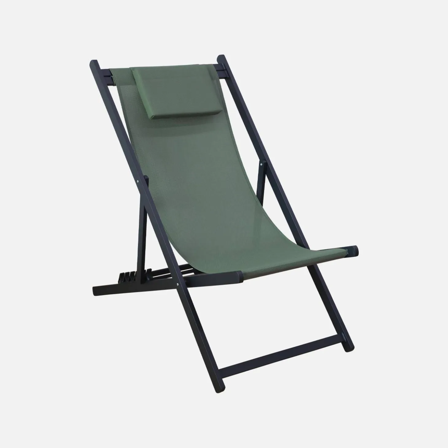 Tumbona de aluminio multi posiciones, set de 2