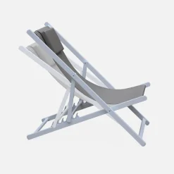 Tumbona de aluminio multi posiciones, set de 2