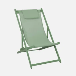 Tumbona de aluminio multi posiciones, set de 2