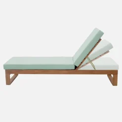 Tumbona de madera de eucalipto, multiposiciones