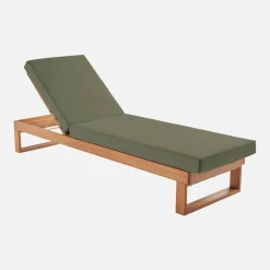 Tumbona de madera de eucalipto, multiposiciones