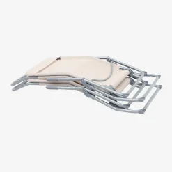 Tumbona plegable de textileno con 2 posiciones, set de 2