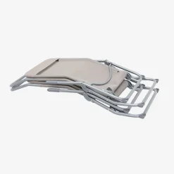 Tumbona plegable de textileno con 2 posiciones, set de 2