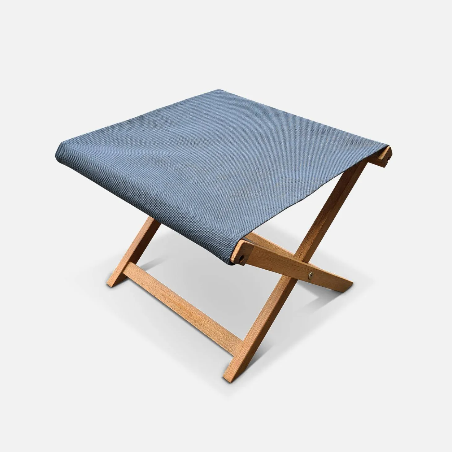 Tumbona y reposapiés de madera de eucalipto, set de 2