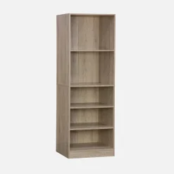 Vestidor con 5 estantes, una barra de colga y portapantalones